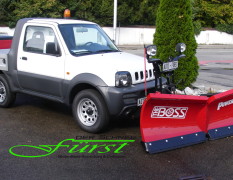 THE BOSS 200cm V-Pflug an SUZUKI Jimny PickUp