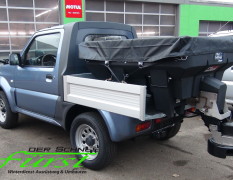 Suzuki Jimny PickUp mit Buyers SaltDogg Aufbaustreuer