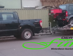 Transport Winterdienstfahrzeug zum Kunden