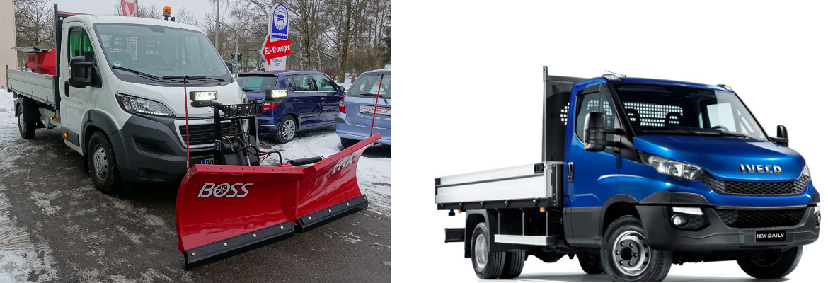 Peugeot Boxer und Iveco Daily als Winterdienstfahrzeug Peugeot Boxer und Iveco Daily als Winterdienstfahrzeug