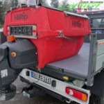 Hilltip Icestriker 550 in rot auf de Ladefläche eines Nutzfahrzeuges