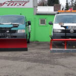 VW T5 mit THE BOSS und SnoWay geradem Schild